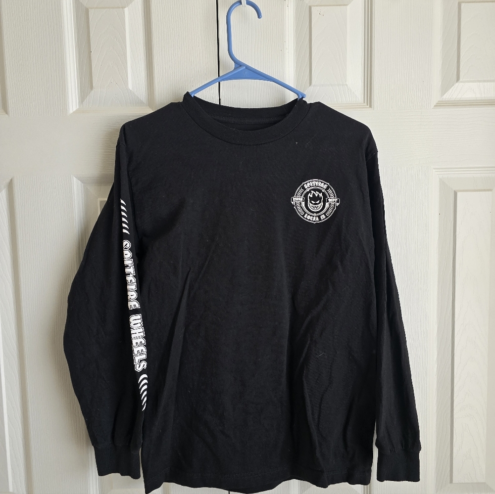 Spitfire Black Long Sleeve Kids Tee